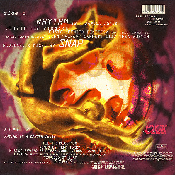 Snap! – Rhythm Is A Dancer (Remix) , 12", 45 RPM