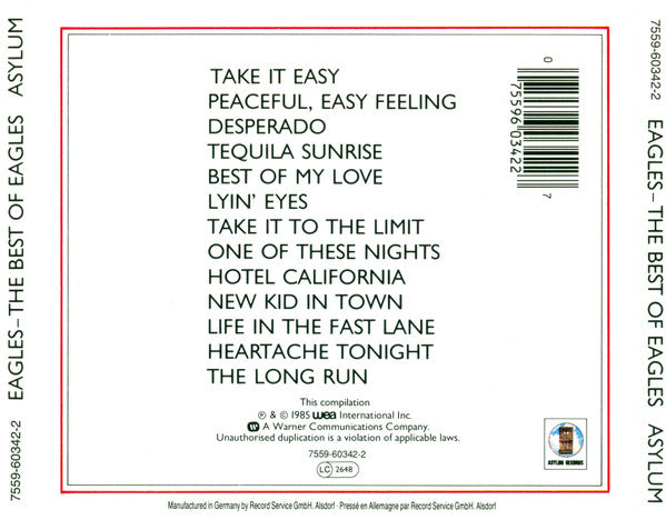 Eagles – The Best Of Eagles