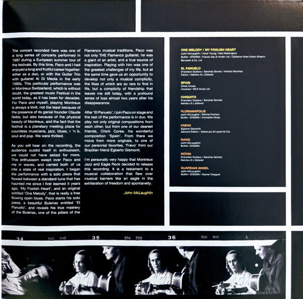 Paco* And John* – Live At Montreux 1987 , 2LP , Gatefold