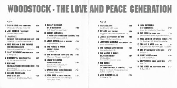 Various – Woodstock • The Love And Peace Generation, 2xCD