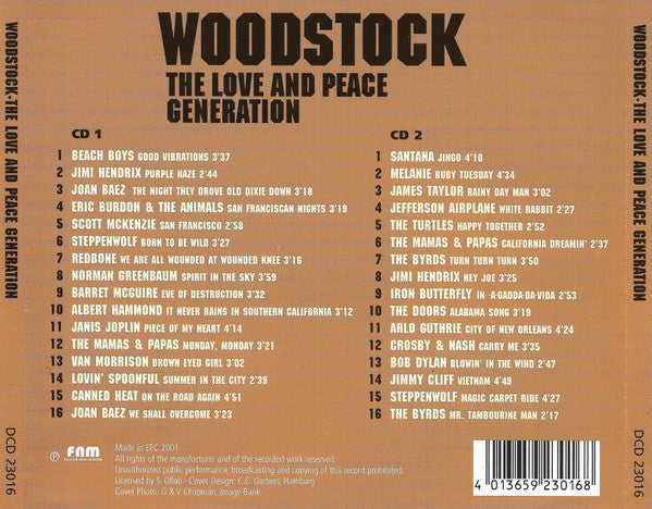 Various – Woodstock • The Love And Peace Generation, 2xCD