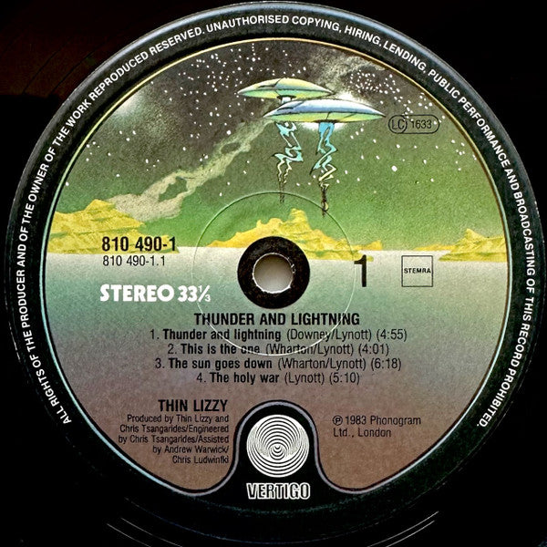 Thin Lizzy – Thunder And Lightning