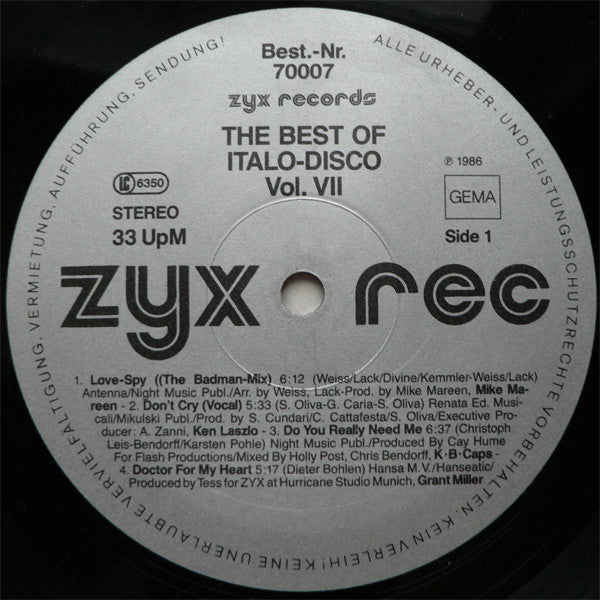 The Best Of Italo-Disco Vol. 7 , 2LP , Gatefold