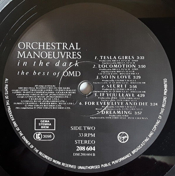 Orchestral Manoeuvres In The Dark – The Best Of OMD , Gatefold