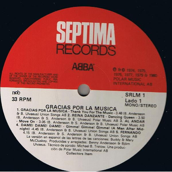 ABBA – Gracias Por La Musica