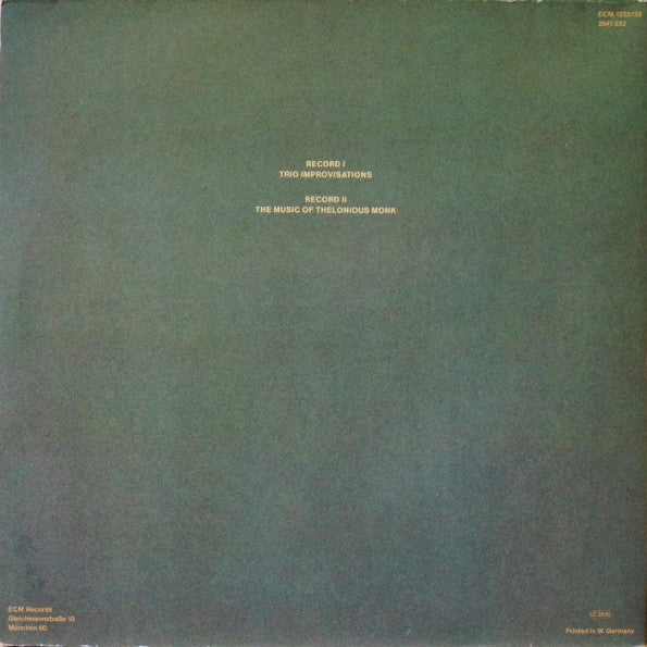 Chick Corea, Miroslav Vitous, Roy Haynes – Trio Music , 2LP , Gatefold