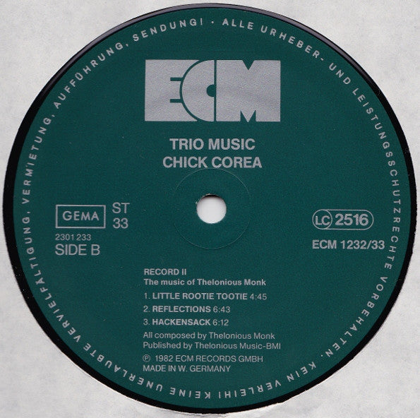 Chick Corea, Miroslav Vitous, Roy Haynes – Trio Music , 2LP , Gatefold