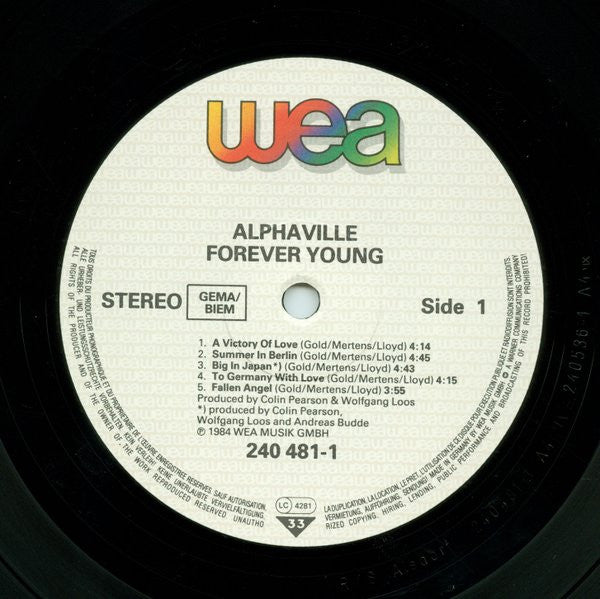 Alphaville – Forever Young + Poster