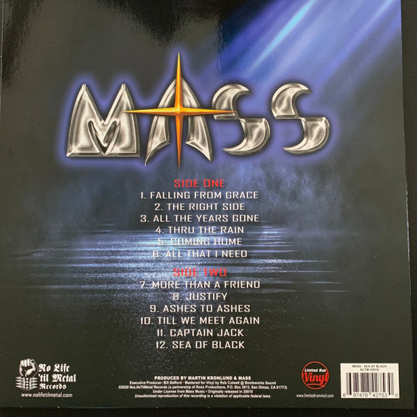 Mass – Sea Of Black, 180 gr , limited Vinyl