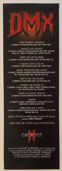 DMX – Greatest Hits, Limited Edition, Picture Disc