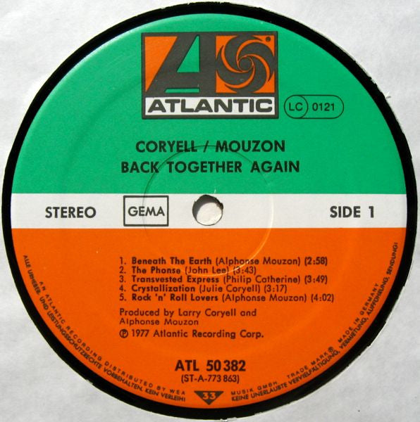 Coryell* / Mouzon* – Back Together Again