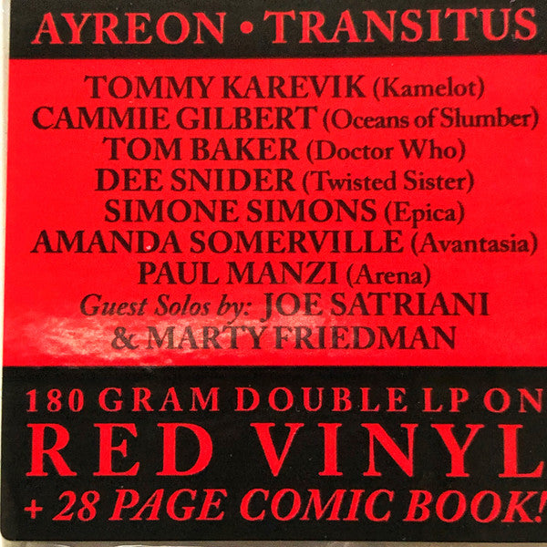 Ayreon – Transitus , 2LP , Gatefold +28 page comic book , red vinyl , 180 gram