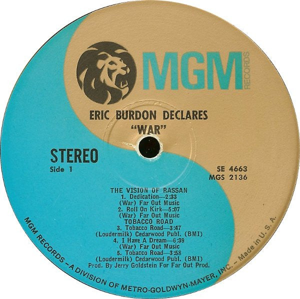 Eric Burdon – Eric Burdon Declares "War"