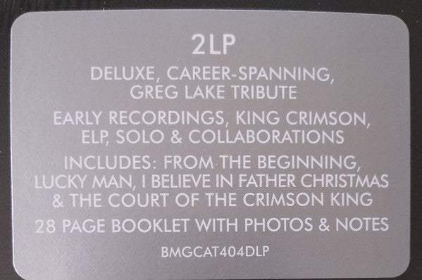 Greg Lake – The Anthology: A Musical Journey , 2LP , Gatefold + 28 page booklet