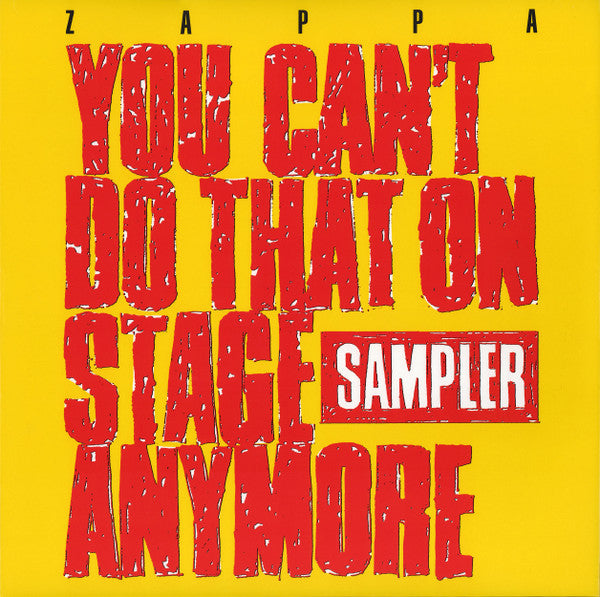 Zappa* – You Can't Do That On Stage Anymore , 2LP , Record Store Day,Red Translucent , Yellow Translucent