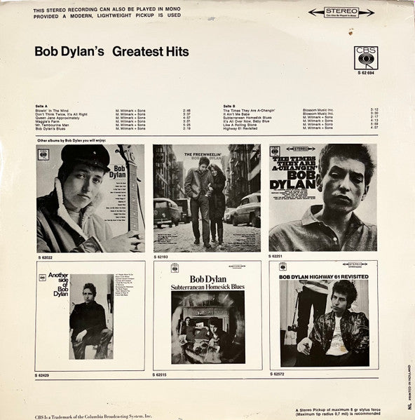 Bob Dylan – Bob Dylan's Greatest Hits