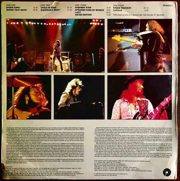 Deep Purple – In Concert, 2xLP