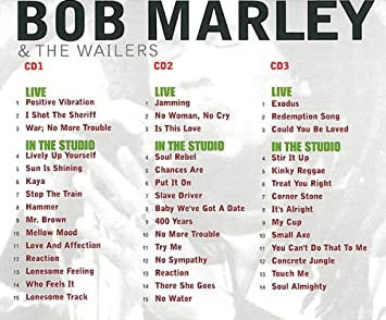 Bob Marley & The Wailers – Live And In The Studio , 3CD , Box