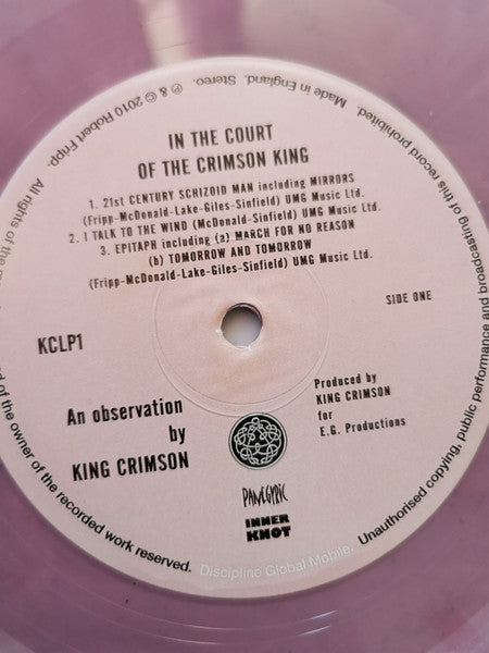 King Crimson – In The Court Of The Crimson King (An Observation By King Crimson) , Pink Vinyl, marbled