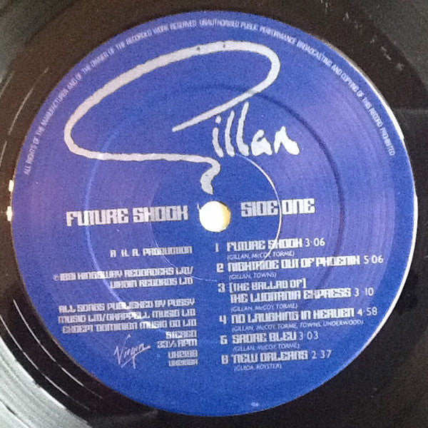 Gillan – Future Shock , Gatefold , + booklet , 1 press UK