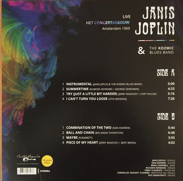 Janis Joplin & The Kozmic Blues Band* – Live Het Concertgebouw Amsterdam 1969