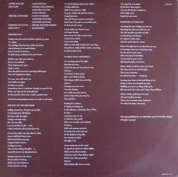 Renaissance – A Song For All Seasons , US + poster original