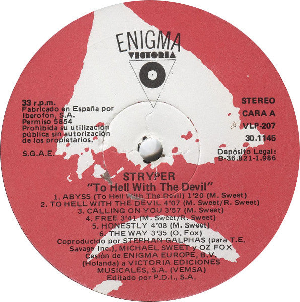 Stryper – To Hell With The Devil , Gatefold