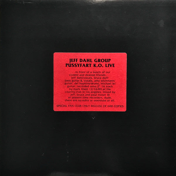 Jeff Dahl Group – Pussyfart K.O. Live