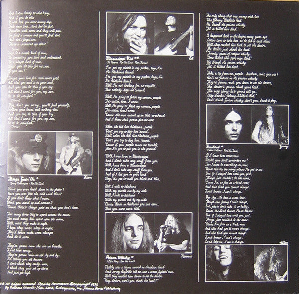 Lynyrd Skynyrd – (Pronounced 'Lĕh-'nérd 'Skin-'nérd) , Gatefold