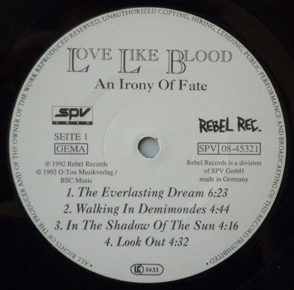 Love Like Blood – An Irony Of Fate