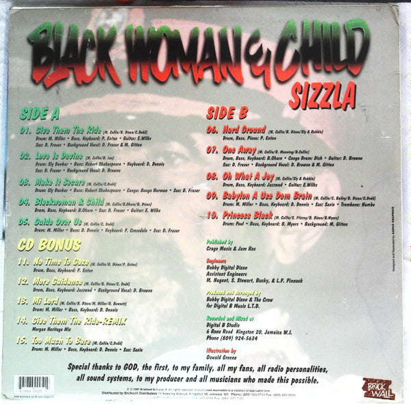 Sizzla – Black Woman & Child, 1st Press
