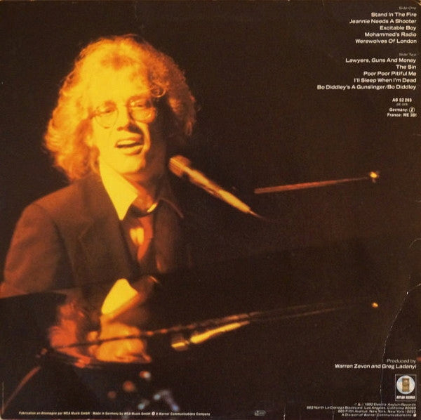 Warren Zevon – Stand In The Fire