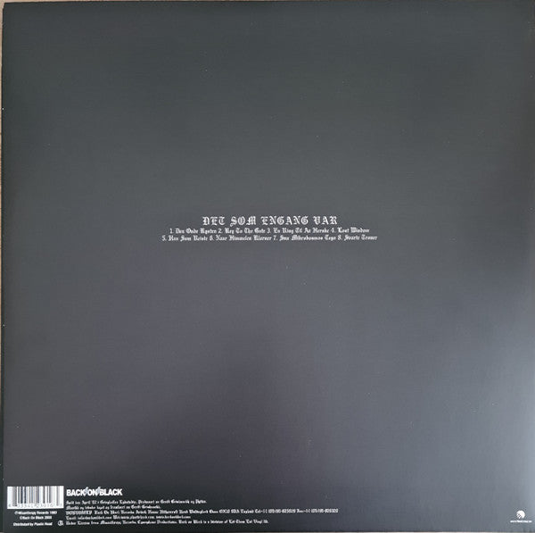 Burzum – Det Som Engang Var, Gatefold