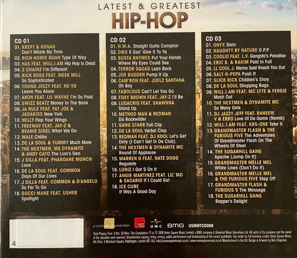 Various – Latest & Greatest Hip-Hop, 3xCD