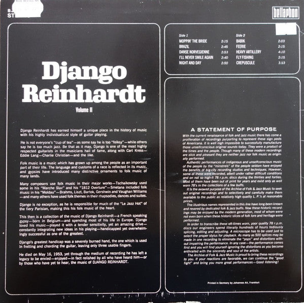 Django Reinhardt – Django Reinhardt Volume II