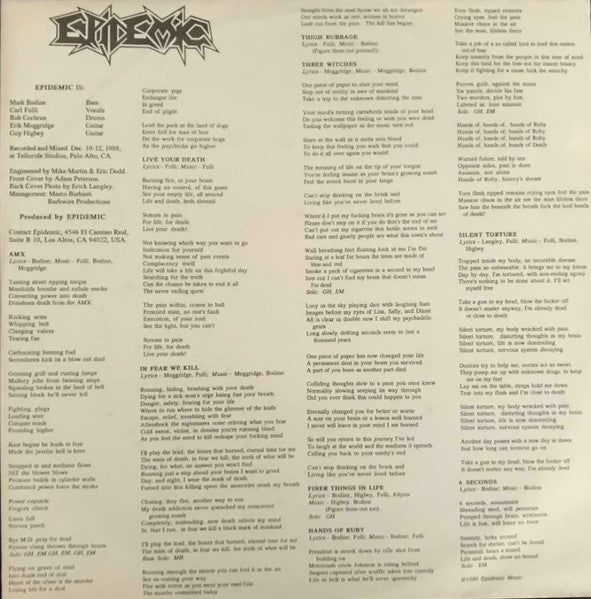 Epidemic – The Truth Of What Will Be