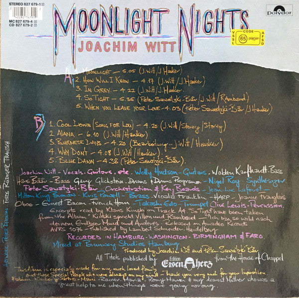 Joachim Witt – Moonlight Nights