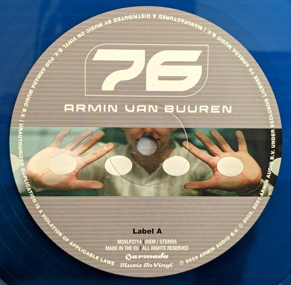 Armin van Buuren – 76 , 2LP, Limited Edition, Numbered, Blue Transparent