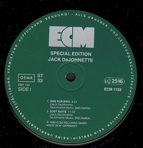 Jack DeJohnette – Special Edition, ECM