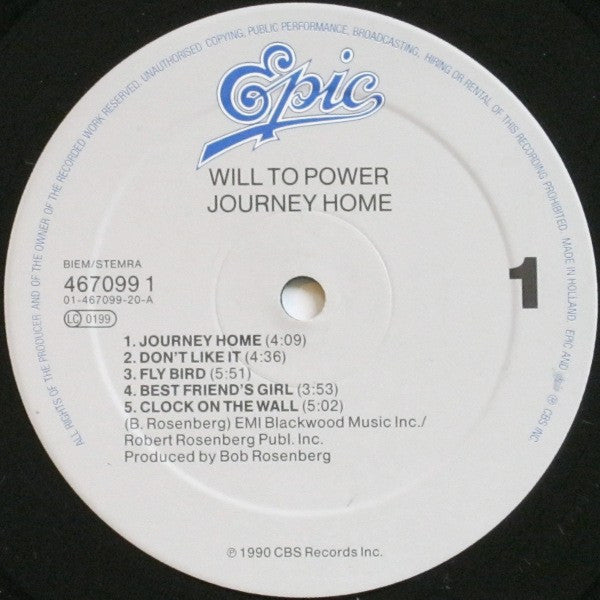 Will To Power – Journey Home