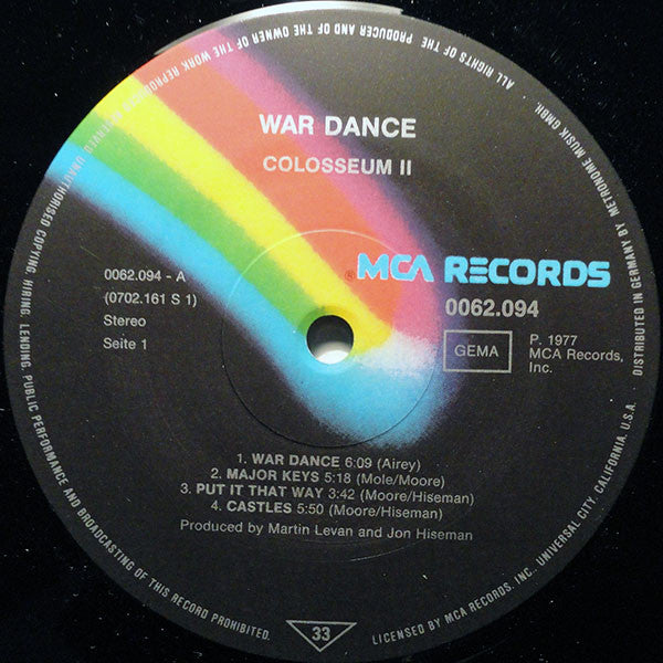Colosseum II – Wardance , ( cu Gary Moore )