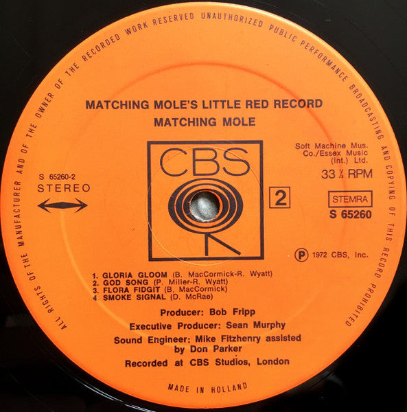 Matching Mole – Matching Mole's Little Red Record