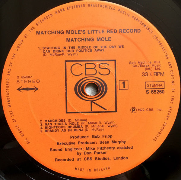 Matching Mole – Matching Mole's Little Red Record