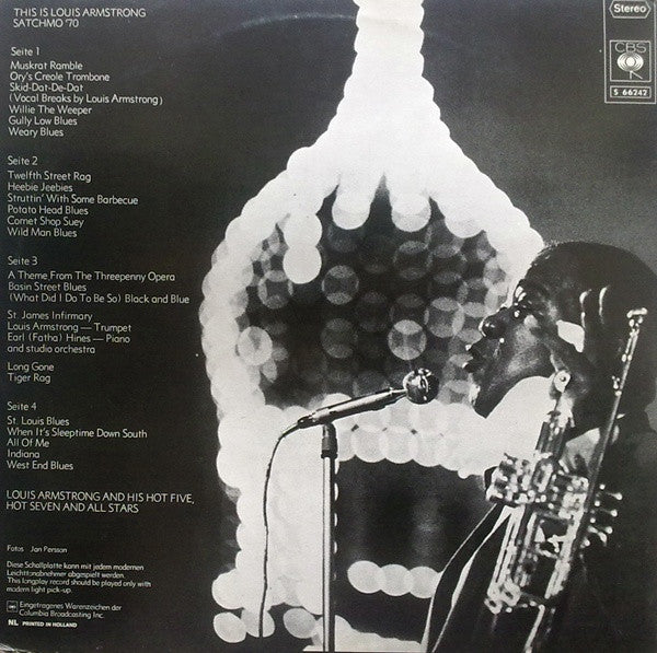 Louis Armstrong – This Is Louis Armstrong - Satchmo '70 - Happy Birthday! , 2LP , Gatefold