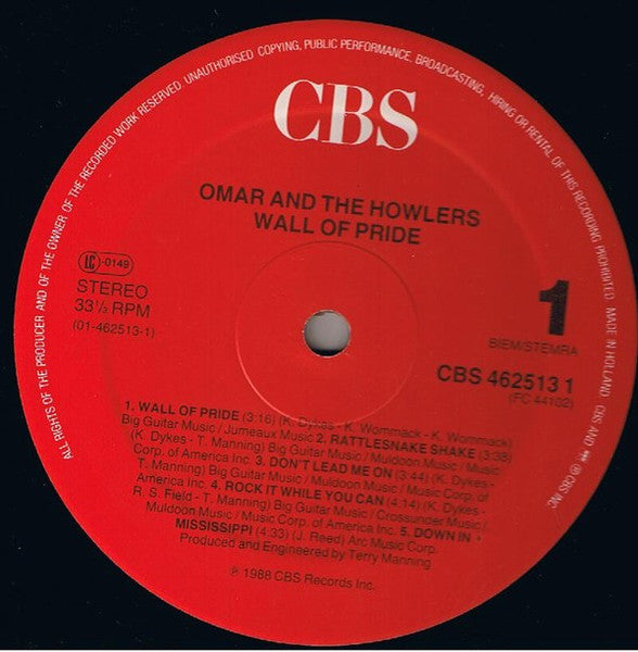 Omar And The Howlers – Wall Of Pride