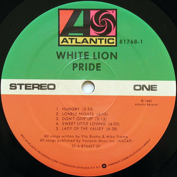 White Lion – Pride , 1 press , US
