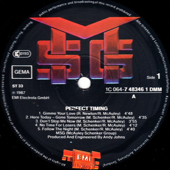 McAuley Schenker Group – Perfect Timing