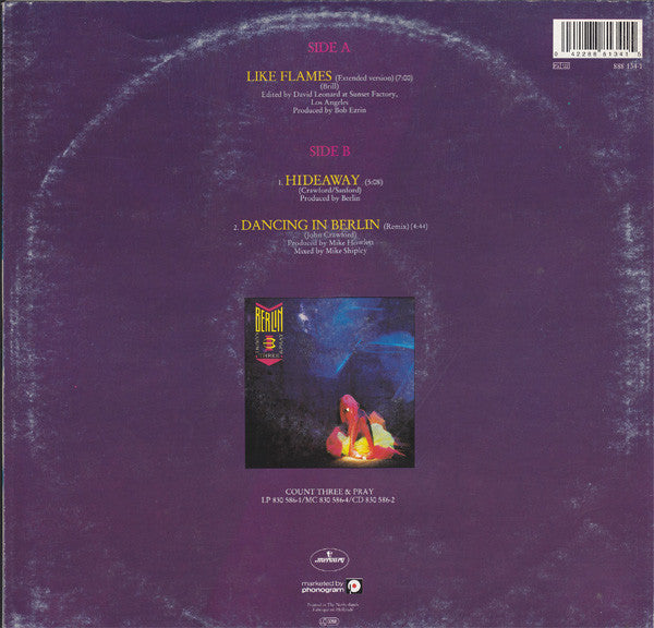 Berlin – Like Flames , Maxi , 12", 45 RPM, EP, Stereo