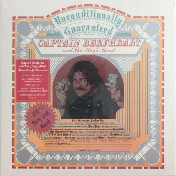 Captain Beefheart And The Magic Band – Unconditionally Guaranteed , Record Store Day, Clear Vinyl, 180g
