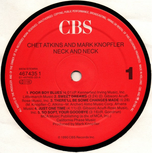 Chet Atkins And Mark Knopfler – Neck And Neck